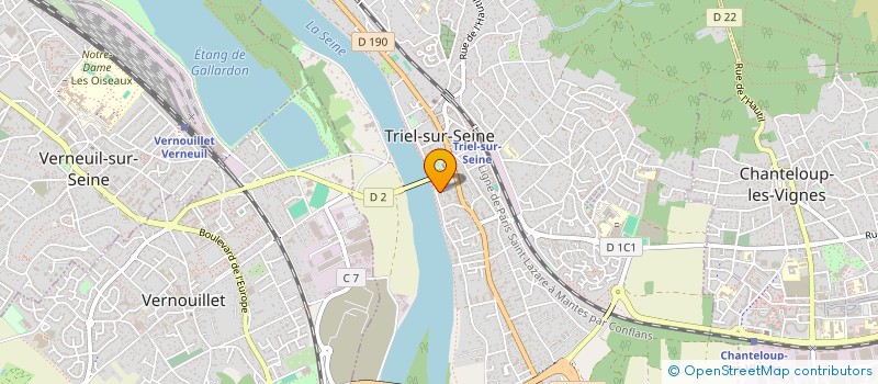 localisation de l'entreprise MONSIEUR JULIEN DAMBREVILLE  TRIEL-SUR-SEINE