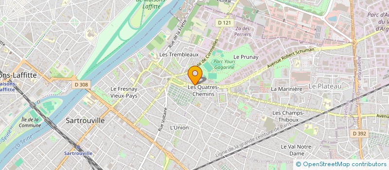 localisation de l'entreprise MONSIEUR JULIEN DAMIZET  SARTROUVILLE