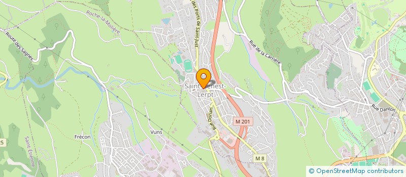 localisation de l'entreprise MONSIEUR JULIEN DANEL  SAINT-GENEST-LERPT