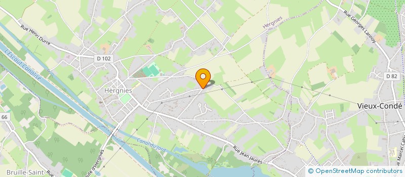 localisation de l'entreprise MONSIEUR JULIEN DANQUOINS  HERGNIES