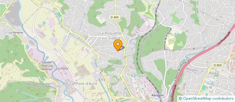 localisation de l'entreprise MONSIEUR JULIEN DARMIGNY à LA ROQUETTE-SUR-SIAGNE