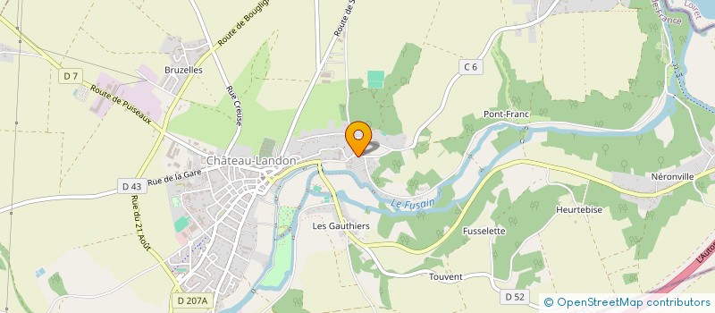 localisation de l'entreprise MONSIEUR JULIEN DARNIS  CHATEAU-LANDON