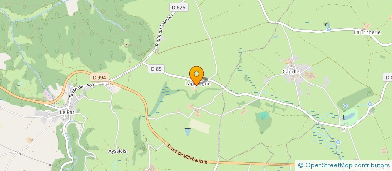 localisation de l'entreprise MONSIEUR JULIEN DAURES  DRUELLE BALSAC