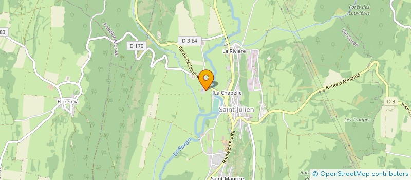 localisation de l'entreprise MONSIEUR JULIEN DAUVERGNE  VAL SURAN