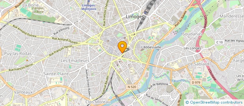 localisation de l'entreprise MONSIEUR JULIEN DAVID à LIMOGES