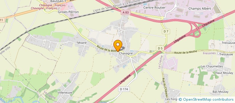 localisation de l'entreprise MONSIEUR JULIEN DAVID  LA CRECHE