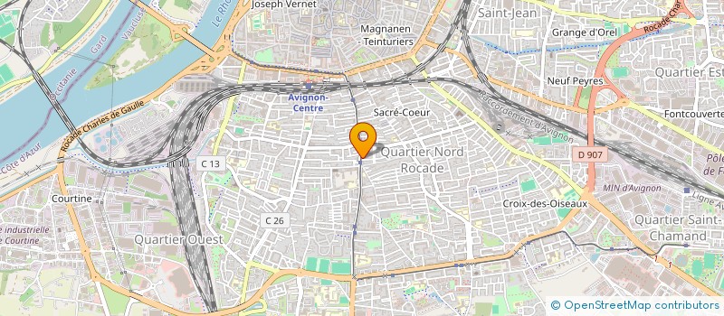 localisation de l'entreprise MONSIEUR JULIEN DAVID  AVIGNON