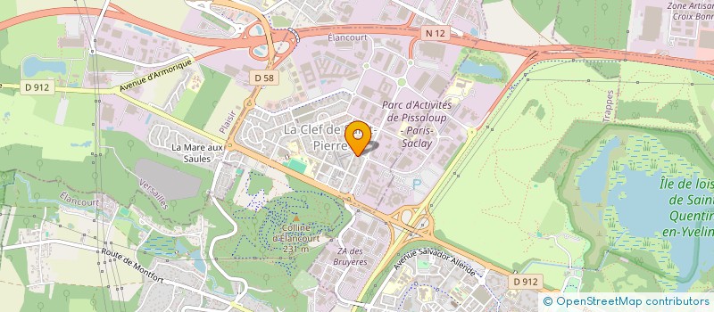 localisation de l'entreprise MONSIEUR JULIEN DAVID  ELANCOURT