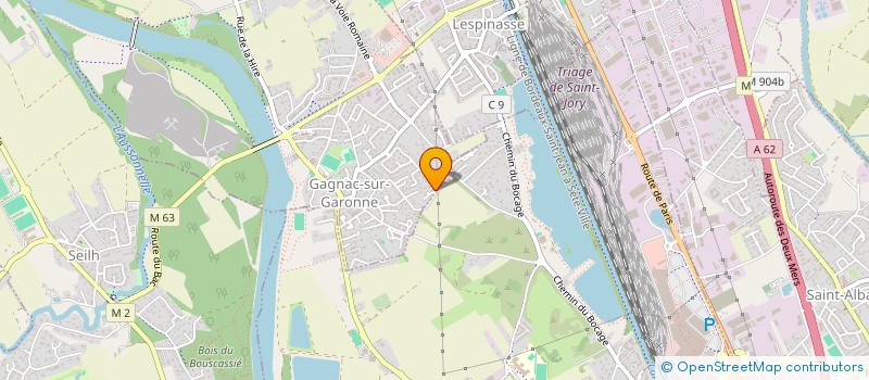 localisation de l'entreprise MONSIEUR JULIEN-DAVID BAUDOUNET  GAGNAC-SUR-GARONNE
