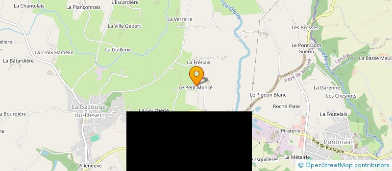 localisation de l'entreprise MONSIEUR JULIEN DAVY à LA BAZOUGE-DU-DESERT