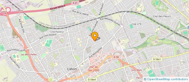 localisation de l'entreprise MONSIEUR JULIEN DE CLERCQ  LIEVIN