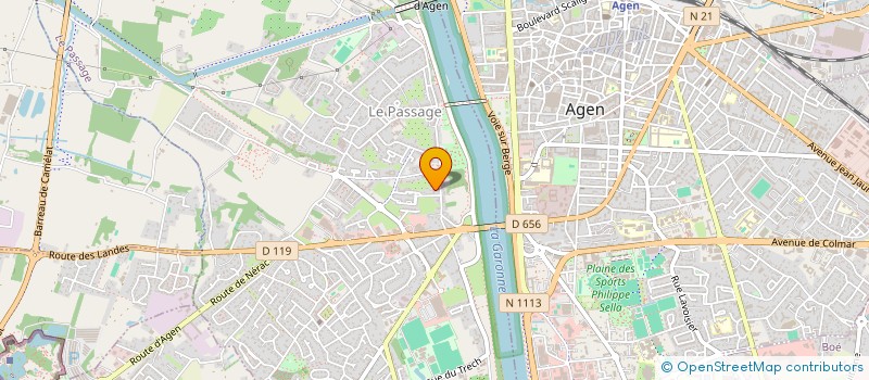 localisation de l'entreprise MONSIEUR JULIEN DE COPPI  LE PASSAGE