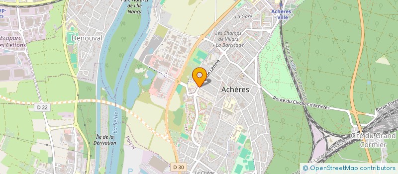 localisation de l'entreprise MONSIEUR JULIEN DE FREITAS  ACHERES