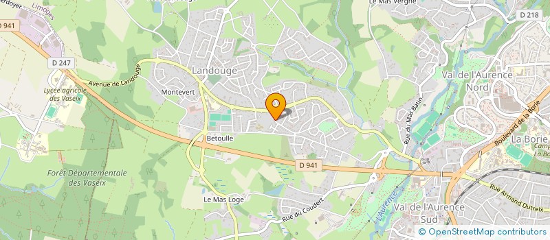 localisation de l'entreprise MONSIEUR JULIEN DE MAILLARD à LIMOGES