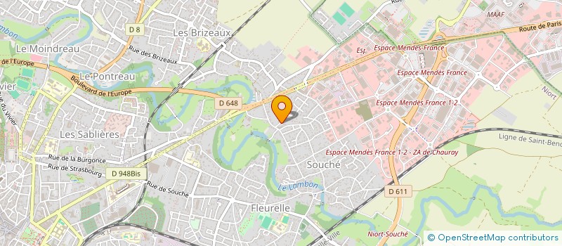 localisation de l'entreprise MONSIEUR JULIEN DE PEINDRAY D'AMBELLE  NIORT