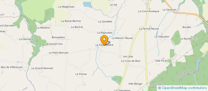 localisation de l'entreprise MONSIEUR JULIEN DE TROGOFF  TRANS-LA-FORET