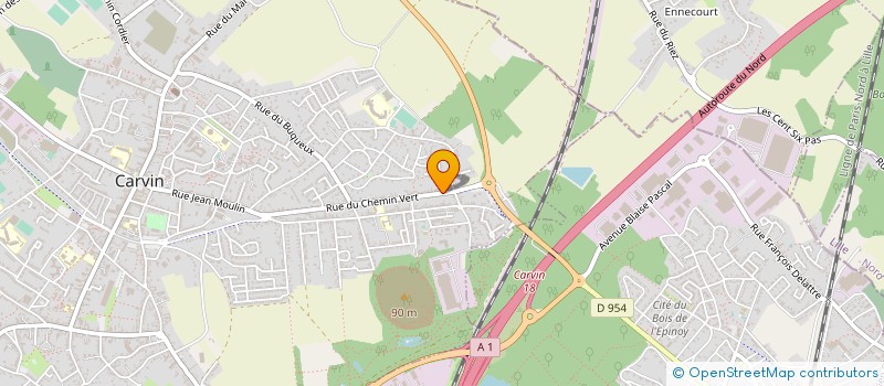 localisation de l'entreprise MONSIEUR JULIEN DEBIEVRE  CARVIN