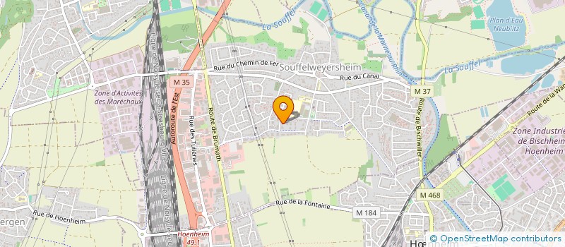 localisation de l'entreprise MONSIEUR JULIEN DEBORD  SOUFFELWEYERSHEIM