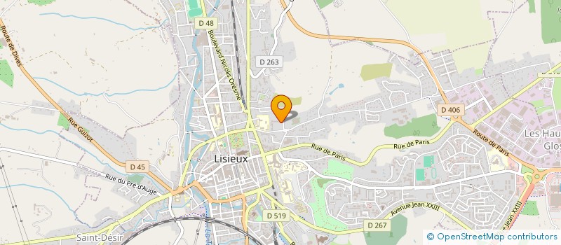 localisation de l'entreprise MONSIEUR JULIEN DEBRIS à LISIEUX