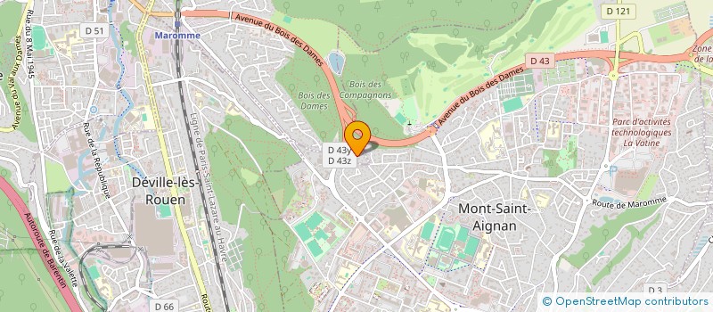 localisation de l'entreprise MONSIEUR JULIEN DECHAMPS  NOTRE-DAME-DE-BONDEVILLE