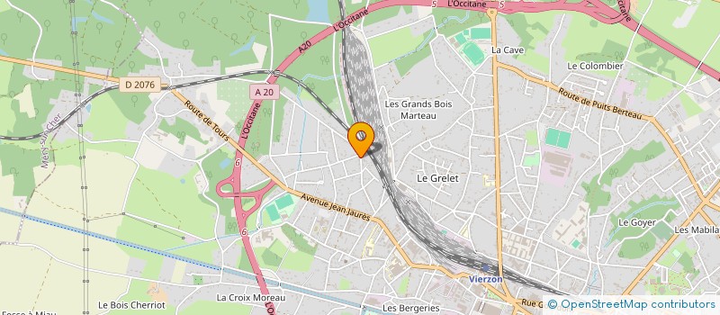 localisation de l'entreprise MONSIEUR JULIEN DECOIN  VIERZON