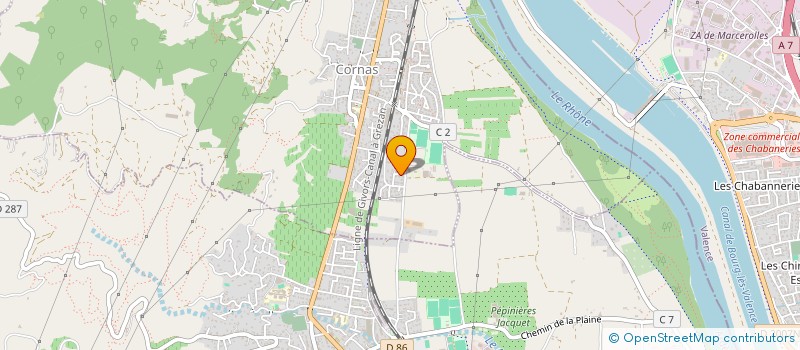 localisation de l'entreprise MONSIEUR JULIEN DELACROIX  CORNAS