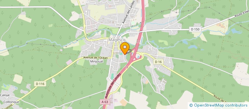 localisation de l'entreprise MONSIEUR JULIEN DELAGE  MAGESCQ