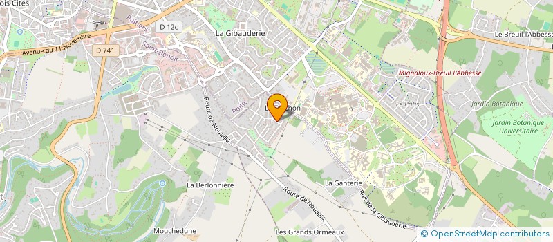 localisation de l'entreprise MONSIEUR JULIEN DELAGRANDANNE  MIGNALOUX-BEAUVOIR