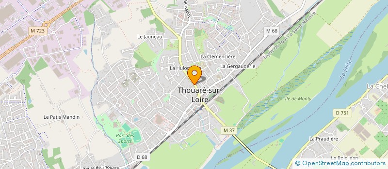 localisation de l'entreprise MONSIEUR JULIEN DELAGUETTE à THOUARE-SUR-LOIRE