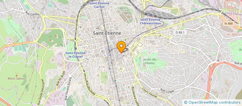 localisation de l'entreprise MONSIEUR JULIEN DELAKIAN  SAINT-ETIENNE