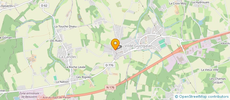 localisation de l'entreprise MONSIEUR JULIEN DELAMOTTE  VILDE-GUINGALAN