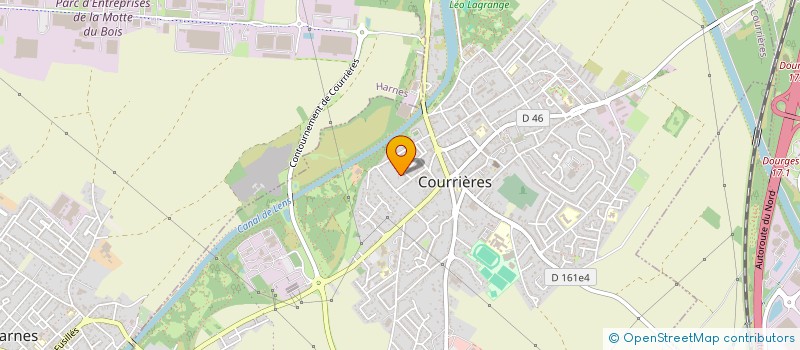 localisation de l'entreprise MONSIEUR JULIEN DELANNOY  COURRIERES