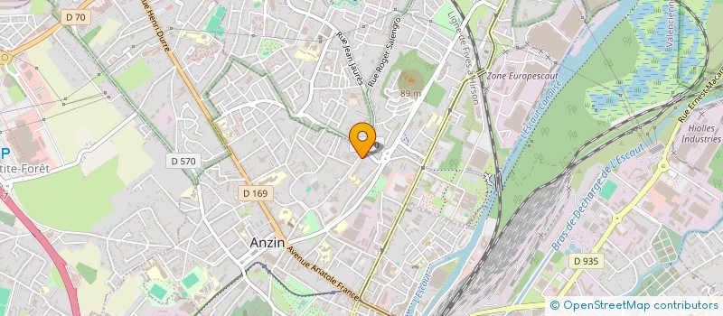 localisation de l'entreprise MONSIEUR JULIEN DELARUELLE  ANZIN