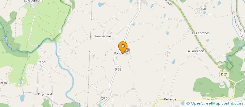 localisation de l'entreprise MONSIEUR JULIEN DELAVERGNAS  SAINT-AUVENT