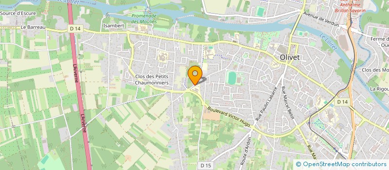 localisation de l'entreprise MONSIEUR JULIEN DELBANO  OLIVET