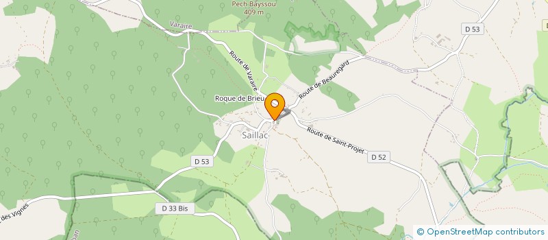 localisation de l'entreprise MONSIEUR JULIEN DELCOL  SAILLAC