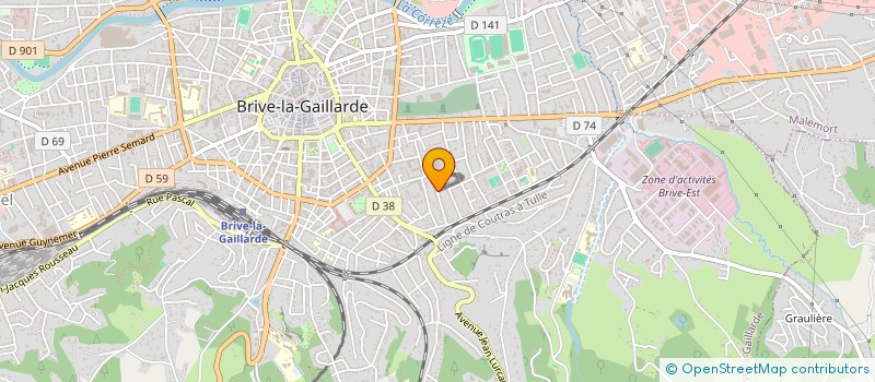 localisation de l'entreprise MONSIEUR JULIEN DELGOULET  BRIVE-LA-GAILLARDE