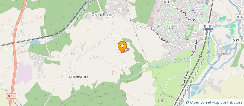 localisation de l'entreprise MONSIEUR JULIEN DELHOUME  LIGUGE