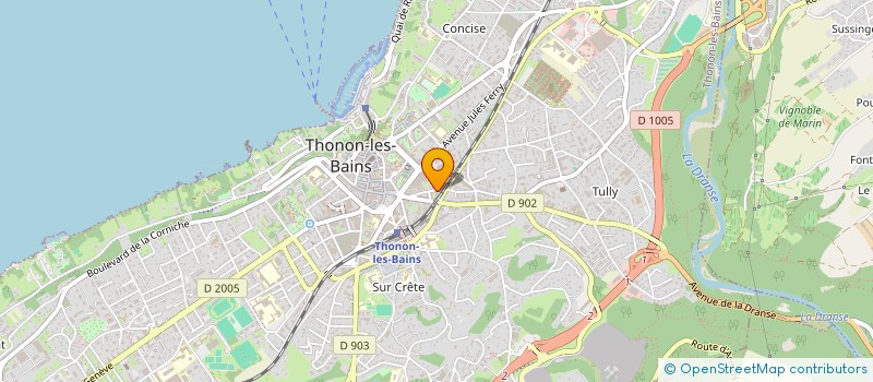 localisation de l'entreprise MONSIEUR JULIEN DELLANEGRA  THONON-LES-BAINS