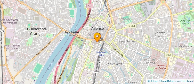 localisation de l'entreprise MONSIEUR JULIEN DELOCHE à ROMANS-SUR-ISERE