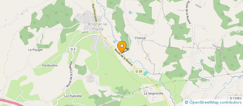 localisation de l'entreprise MONSIEUR JULIEN DELORD  BRIGNAC-LA-PLAINE