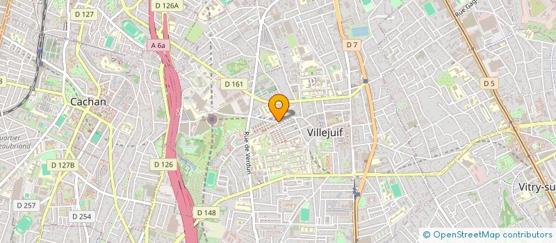 localisation de l'entreprise MONSIEUR JULIEN DELPEU  VILLEJUIF