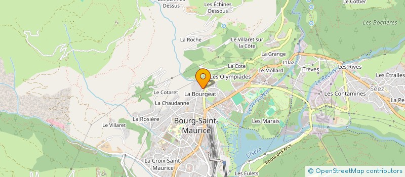 localisation de l'entreprise MONSIEUR JULIEN DELQUIE  BOURG-SAINT-MAURICE