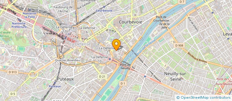 localisation de l'entreprise MONSIEUR JULIEN DELRIEU à COURBEVOIE