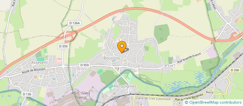 localisation de l'entreprise MONSIEUR JULIEN DEMANET  BOUSSOIS