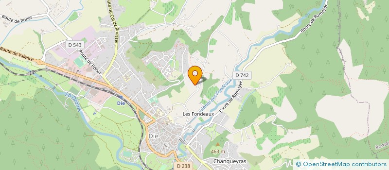 localisation de l'entreprise MONSIEUR JULIEN DEMAREST  DIE