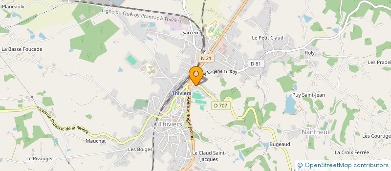 localisation de l'entreprise MONSIEUR JULIEN DENIAUX à THIVIERS