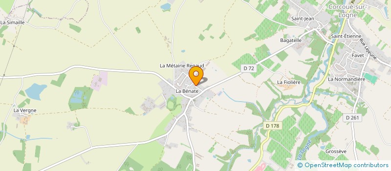 localisation de l'entreprise MONSIEUR JULIEN DENIS  CORCOUE-SUR-LOGNE