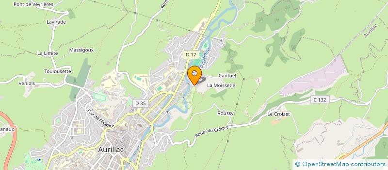 localisation de l'entreprise MONSIEUR JULIEN DENOYER à AURILLAC