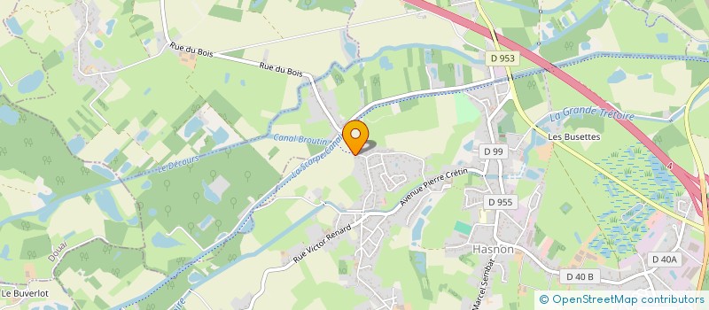 localisation de l'entreprise MONSIEUR JULIEN DERACHE  HASNON